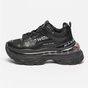 Naked Wolfe Wind Sneaker in Black
